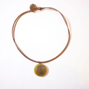 Greek Brown Pendant Necklace